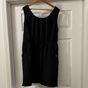 Athleisure Style Black Sleeveless Dress
